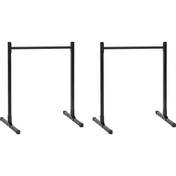vidaXL Станции за дупки 2 pcs Черно 109 x 90 x 105 см (42002571)
