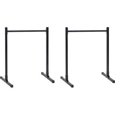 vidaXL Станция за дупка 2 pcs Черно 55 x 90 x 104.5 см (42002571)