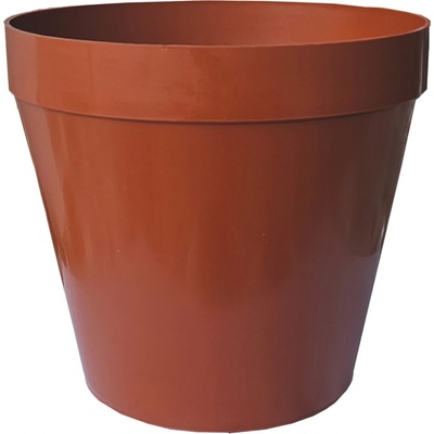 Kinekus Kvetináč lesklý plastový, 14cm, terakota