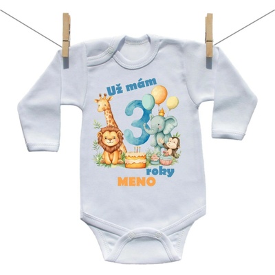 Boodyy Body s dlhým rukávom Už mám 3 roky Safari