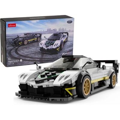 RASTAR Tomido Bílá stavebnice Pagani Zonda R 1:28