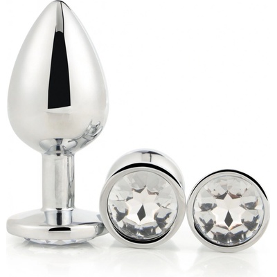 Dream Toys GLEAMING LOVE SILVER PLUG SET
