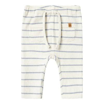 Панталони Name it Kail Reg Lil Atelier pants - Beige (Coconut Milk / Zen Blue)