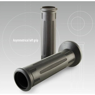 Gripy OEM BMW štýl 6190 (road) dĺžka 122 mm, DOMINO (čierne)