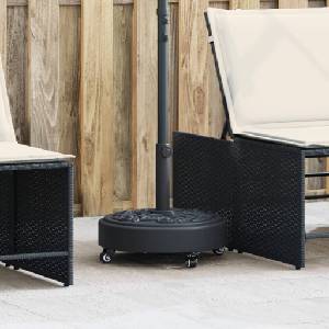 vidaXL Основа за чадър с колелца за пръти Ø38/48 мм 27 кг кръгла (4007973)