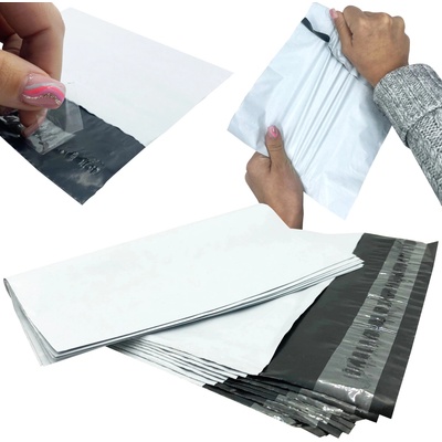 Bílé kurýrní obálky 450 × 550 mm, 50 ks – 4xl