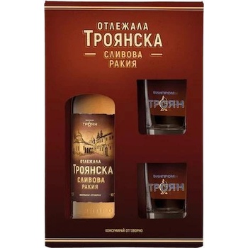 ВИНПРОМ ТРОЯН Троянска сливова отлежала с 2 чаши