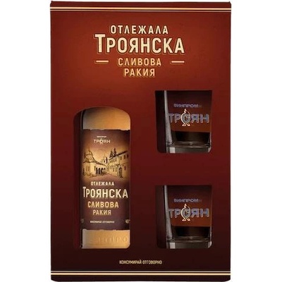 ВИНПРОМ ТРОЯН Троянска сливова отлежала с 2 чаши