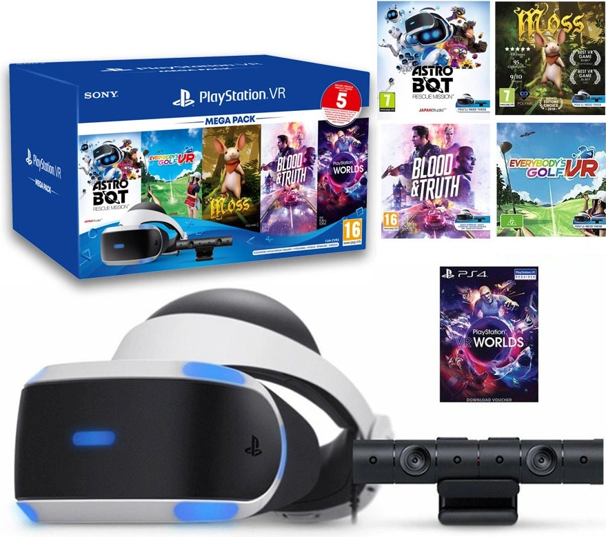 PlayStation VR - PlayStation VR　MEGA PACK PlayStation VR Mega Pack (PS4) : Amazon.co.uk: PC & Video Games