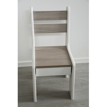 Vingo židlička s šuplíkem v dubovém odstínu