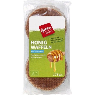 Green organics Medové wafle bio 175 g