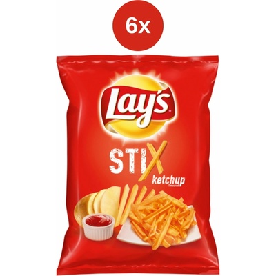 Lay's Stix Ketchup chipsy 6x130 g