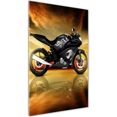 Vertikálny foto obraz fotografie na skle Motorka 50x100 cm