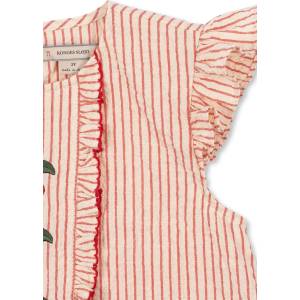 Konges Sløjd блуза с волани детска памучна ELLIE FRILL TOP GOTS (KS105347.PPY2)