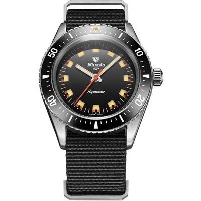 Nivada Grenchen Aquamar Black - Black Nato Strap
