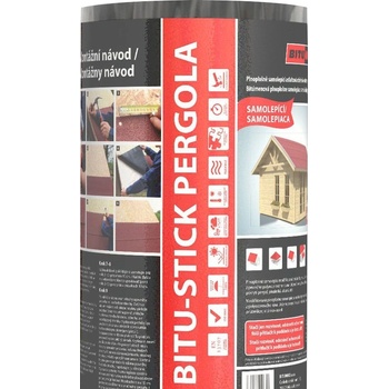 Bitumax Asfaltový pás so sklenou vložkou BITU-STICK Pergola, červený, 2,5 m² 00225