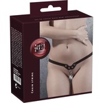 Fetish Фетиш - прашки с шипове и верижки (черни, s-l) - lovesexshop