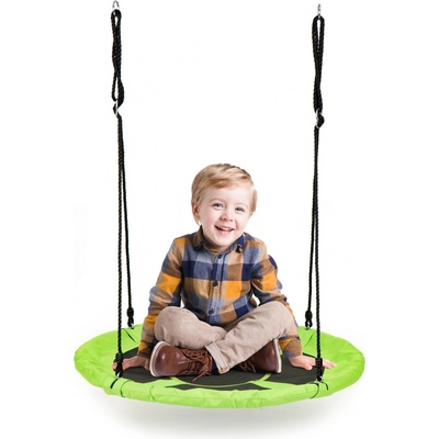 EcoToys Šestihranná houpačka Čapí hnízdo zelená 92 cm