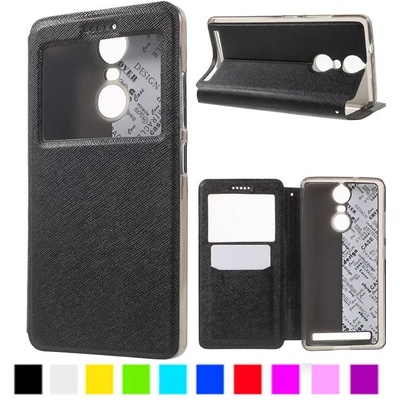 Lenovo K5 Note A7020 Window Кожен Калъф и Протектор