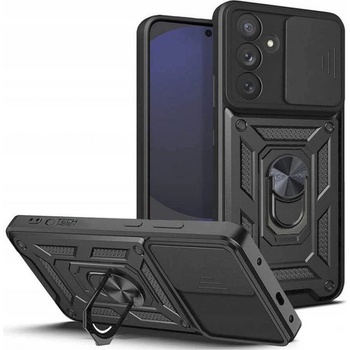 Tech-Protect Калъф с Предпазител за Камера и Стойка за Samsung S24 FE, Tech-Protect CamShield Pro Case, Черен (5906302371518)
