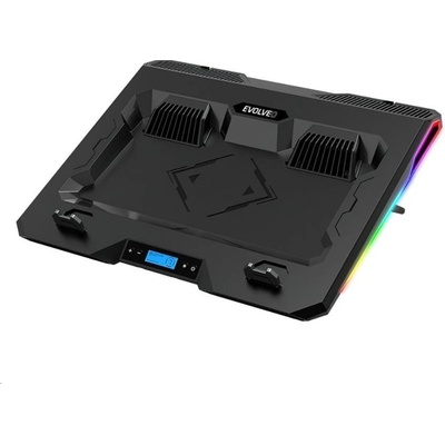 Chladící podložka pod notebook EVOLVEO Ania 10 RGB, nastavitelný podstavec pro notebook (ANIA10)
