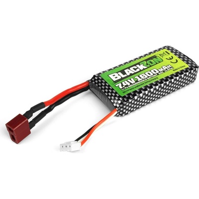 BlackZon LiPo akumulátor 7.4V 1600mAh konektor T-Dean – Sleviste.cz