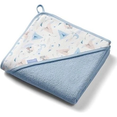 Babyono Бебешка хавлия с качулка Babyono - 1552, 100 х 100 cm, синя (5901435416006)