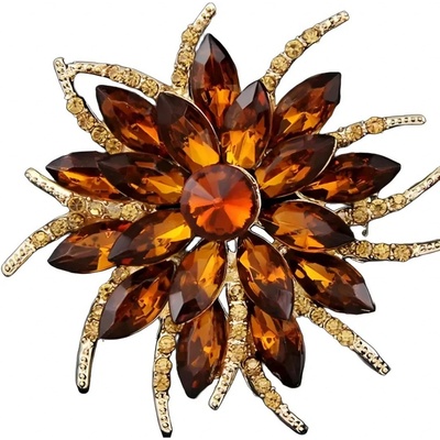 Gaira brošňa Kvet 340077 oranžová