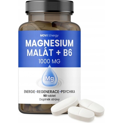 MOVit Magnesium Malát 1000 mg + B6 90 tablet
