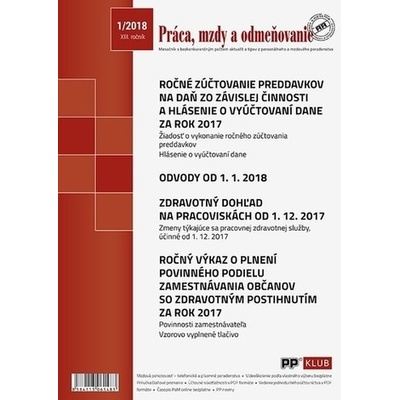Práca, mzdy a odmeňovanie 1-2018