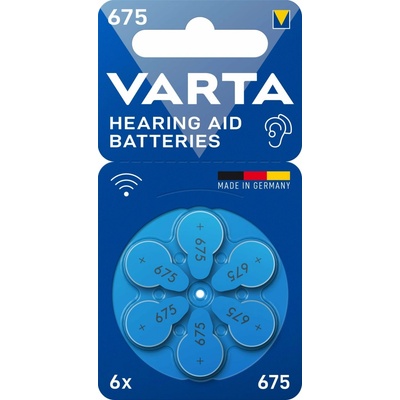Varta Hearing Aid Battery 675 6ks 24600101416