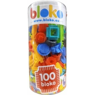 Bloko: stavebné bloky s hrotmi - 100 ks.