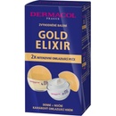 Kosmetické sady Dermacol Gold Elixir Omlazující kaviárový denní krém SPF10 50 ml + Omlazující kaviárový noční krém 50 ml + Omlazující maska s kaviárem 2 x 8 g dárková sada