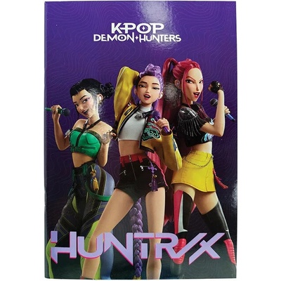 GIM Školní sešit B5 fialový KPop Demon Hunters