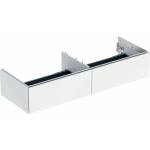 Geberit Стенен шкаф Geberit One с 2 чекмеджета, лъскаво бял, 135 см (505.076.00.1)