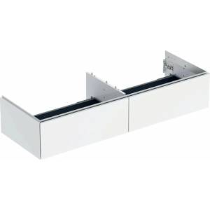 Geberit Стенен шкаф Geberit One с 2 чекмеджета, лъскаво бял, 135 см (505.076.00.1)