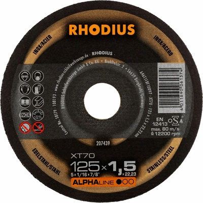 Rhodius Rezný kotúč 125 x 1,5 x 22,23 mm 207439