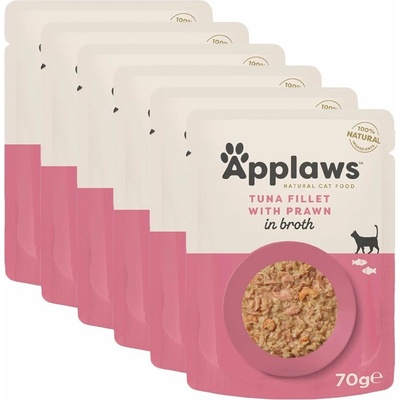 Aplaws cat tuňák a krevety 6 x 70 g