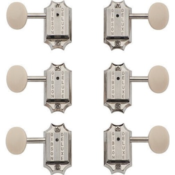 Gibson Deluxe White Button T Set Nickel Тунинг част за китара (PMMH-060)