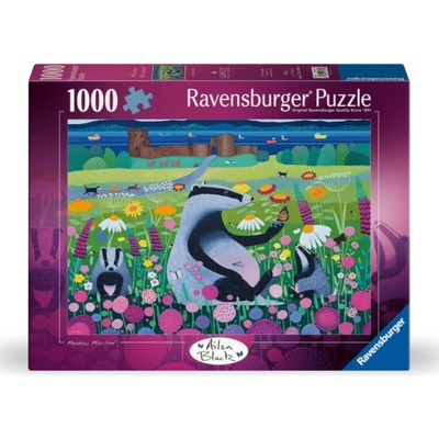 RAVENSBURGER Rošťárny mezi květinami 1000 dílků