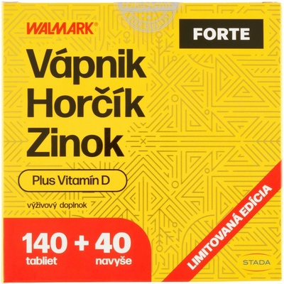 Walmark Vápnik Horčík Zinok Forte Promo 2020 180 tabliet