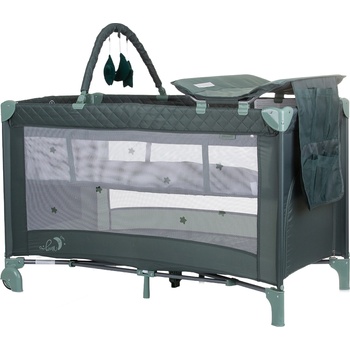 Image 1 of Chipolino Преносима бебешка кошара Chipolino - Luna, зелена (KOSILU244PG)