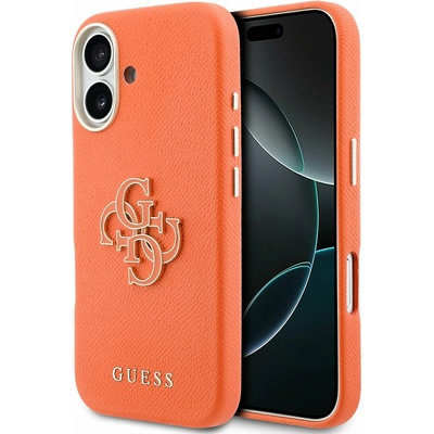 GUESS PU Resin Logo Задний Чехол за iPhone 17 Orange Guess | Oranzhev | ЖЕНИ | UNI