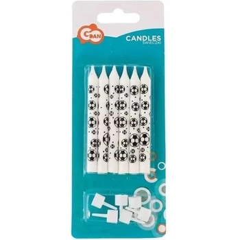 Godan Комплект от 6 свещи с модел на футболна топка (pf-supn)