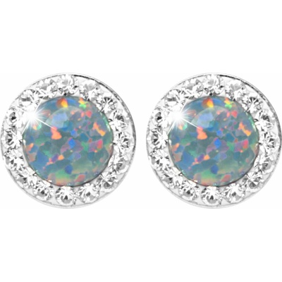 JSB Bijoux Opály s krištáľovými kameňmi Swarovski Australian Shadow 92400040aust (Ag 925/1000, 1,4 g)