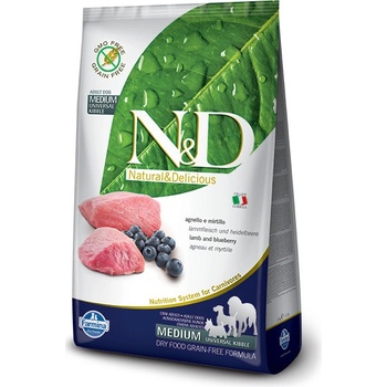 N&D Ancestral Grain Low Grain Dog Adult Lamb & Blueberry 0,8 kg