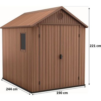 Keter Darwin 6 x 8 hnedý