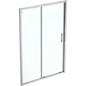 Ideal Standard Connect 2 - Плъзгащи се врати за душ, двукрилни, 100 см, сребристо-бляскаво/прозрачно стъкло K9273EO (K9273EO)