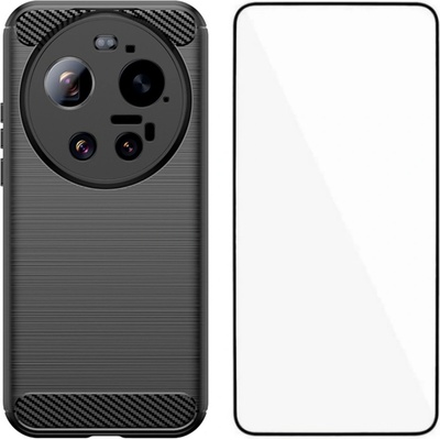Xiaomi WANLONFENG LS Калъф за Xiaomi 17 Ultra 5G - TPU, Четкана текстура, С включено стъкло, 3 цвята