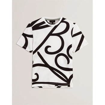 Ted Baker Тениска Ted Baker Men's TB Script Regular Fit T-Shirt - White